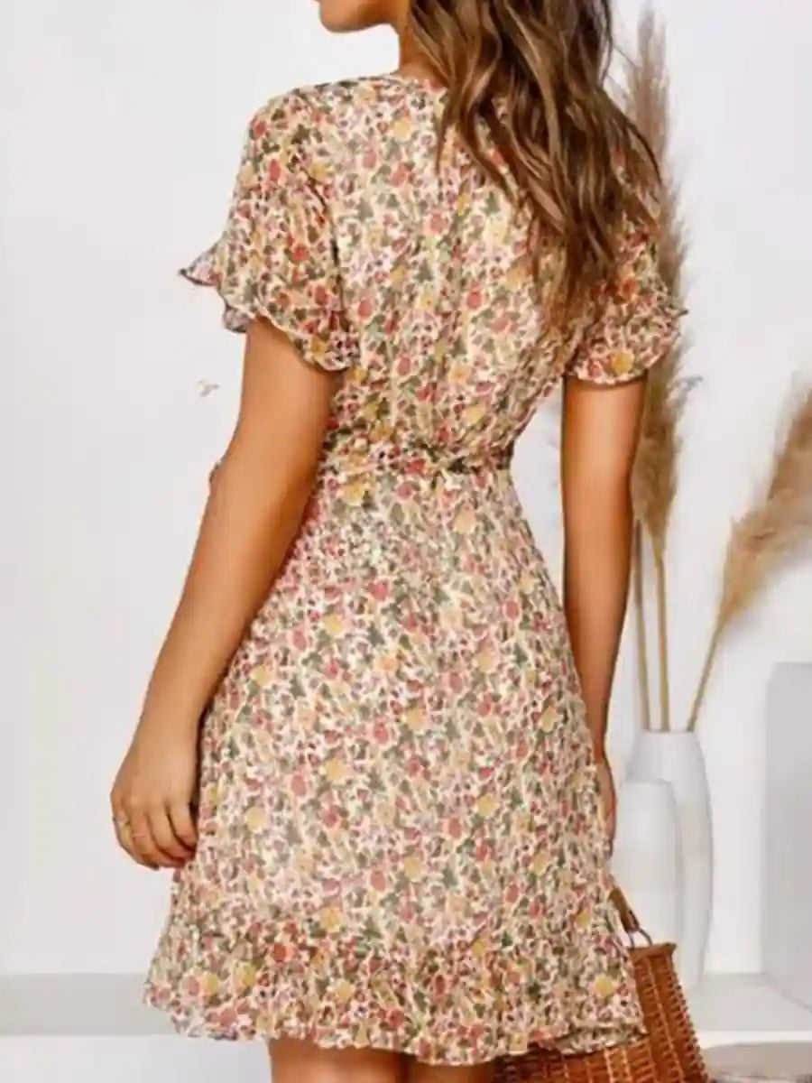Beach Mini Floral Dress