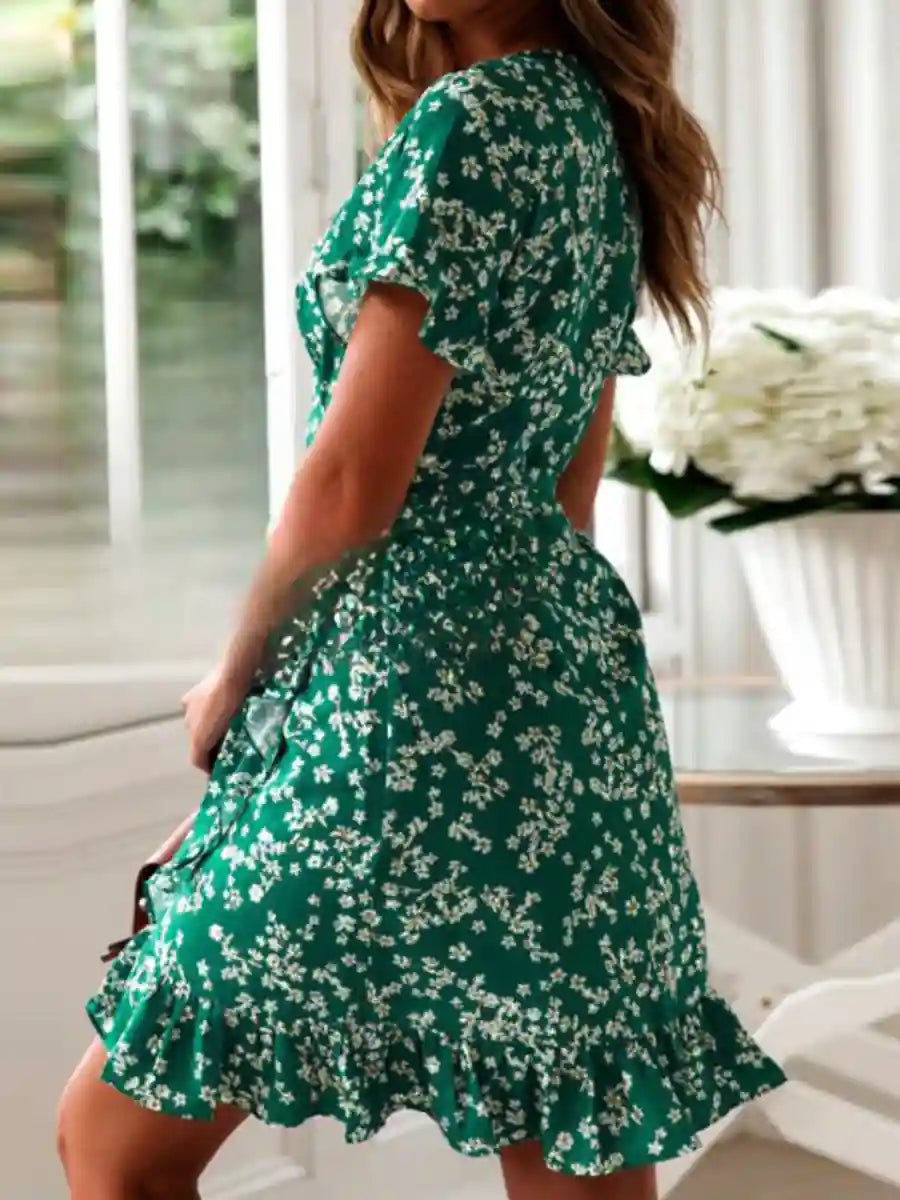 Beach Mini Floral Dress