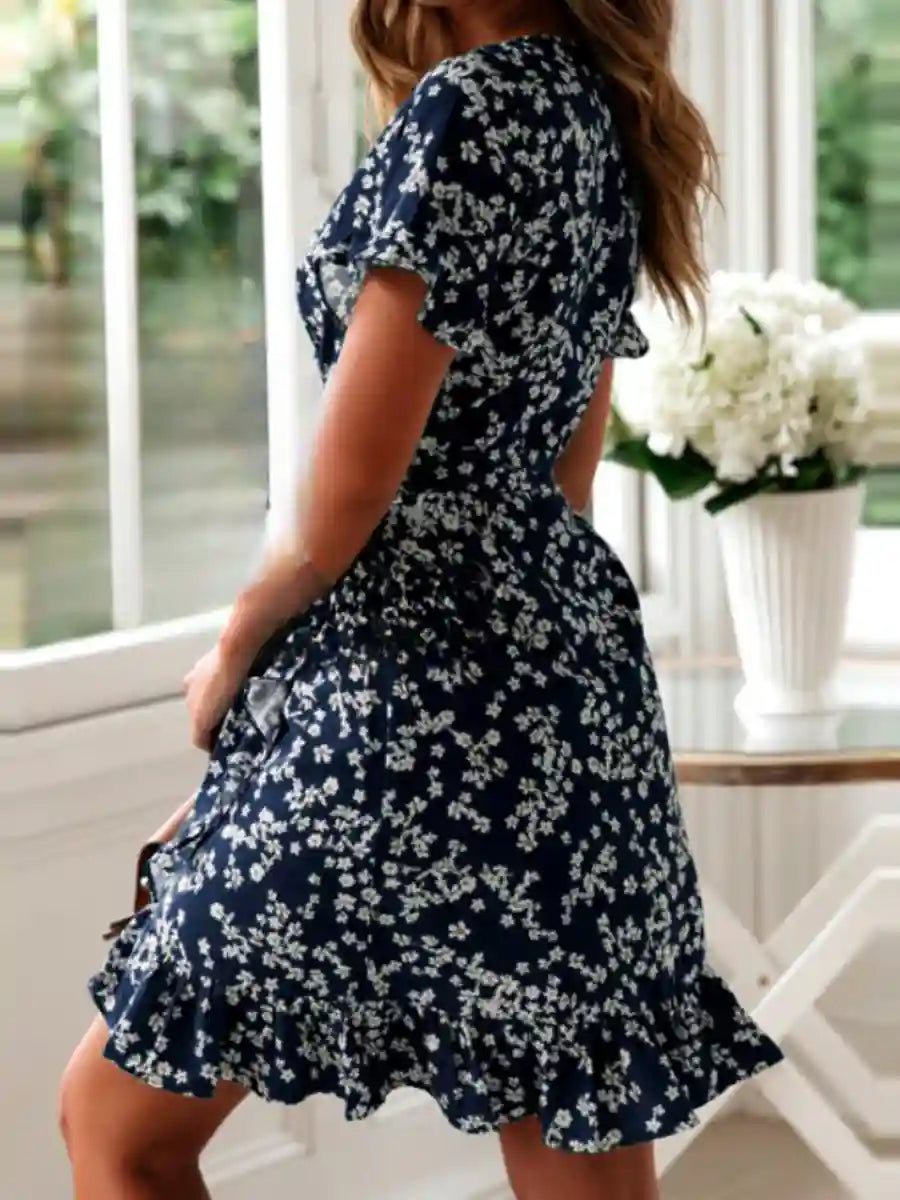 Beach Mini Floral Dress