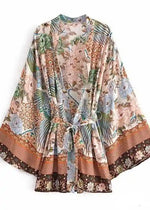 Beautiful Floral Boho Belted Kimono