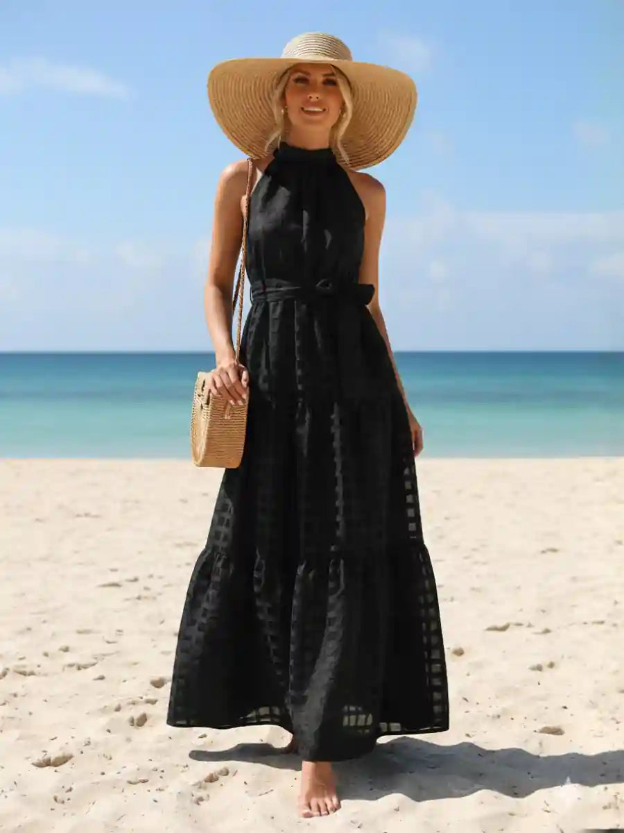 Black Boho Maxi Dress