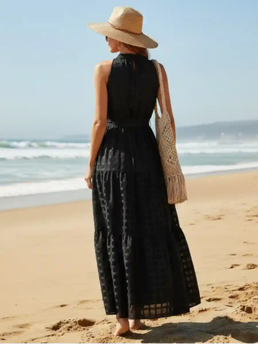 Black Boho Maxi Dress
