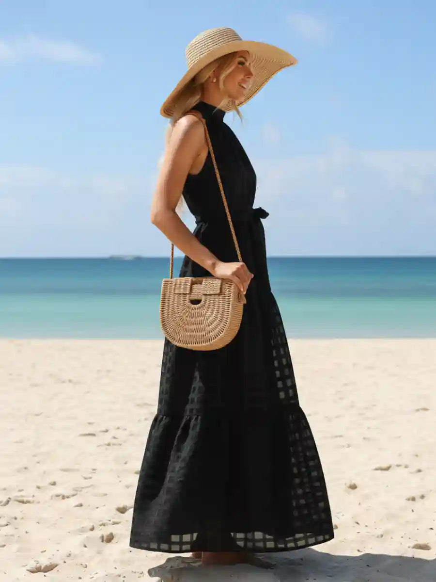 Black Boho Maxi Dress