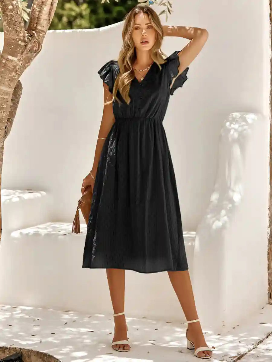 Black Chic Boho Dress