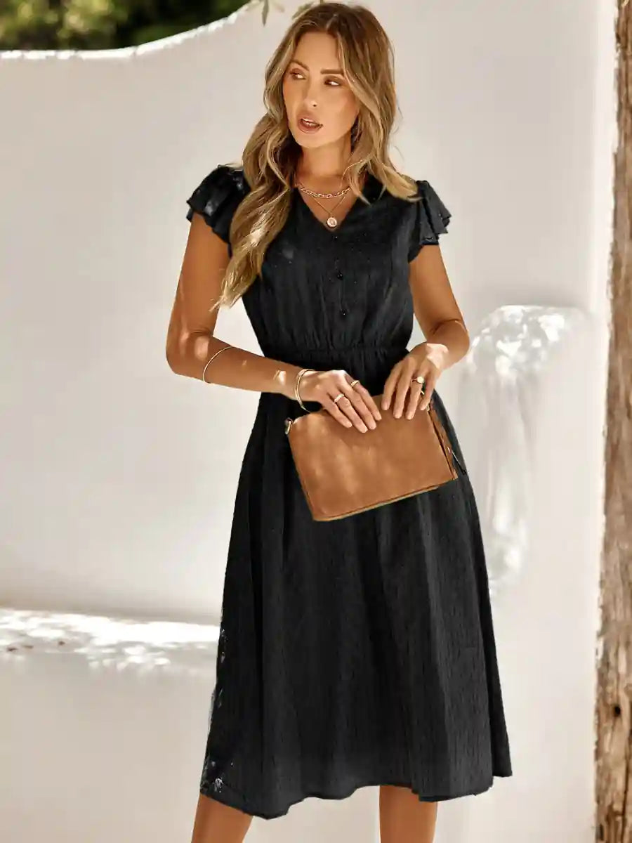 Black Chic Boho Dress