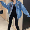 Boho Jacket Denim Cartoon