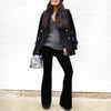 Boho Pants Velvet Flares Chic