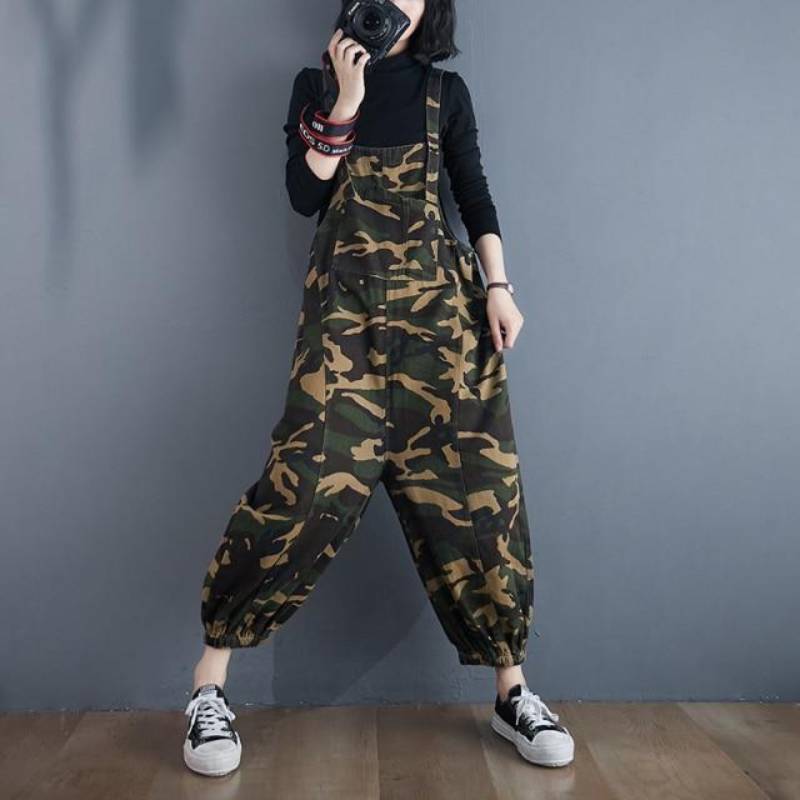 Boho Romper Military Overalls