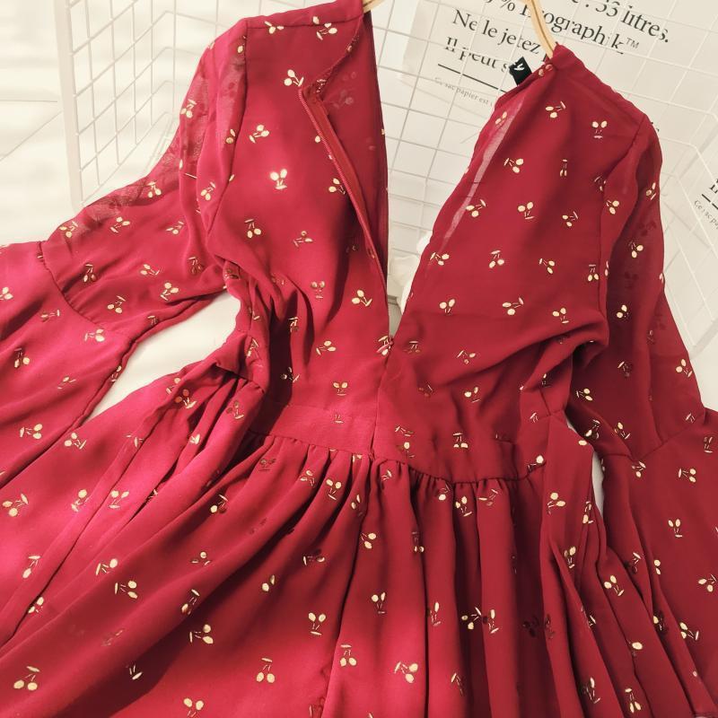 Boho Romper Short Suit Vintage Cherry