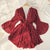 Boho Romper Short Suit Vintage Cherry