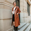 Boho Leather Coat With Belt