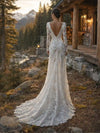 Bohemian Lace Mermaid Wedding Dress