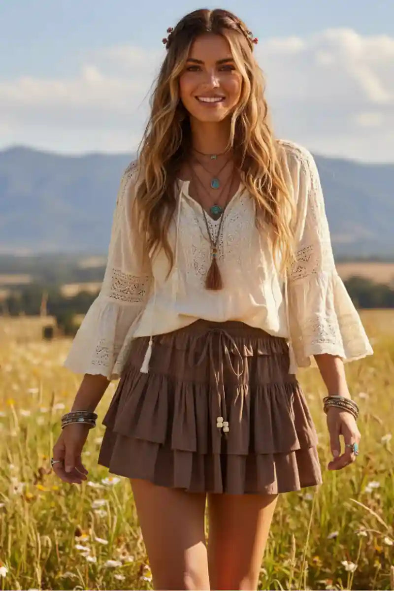 Bohemian Mini Skirt