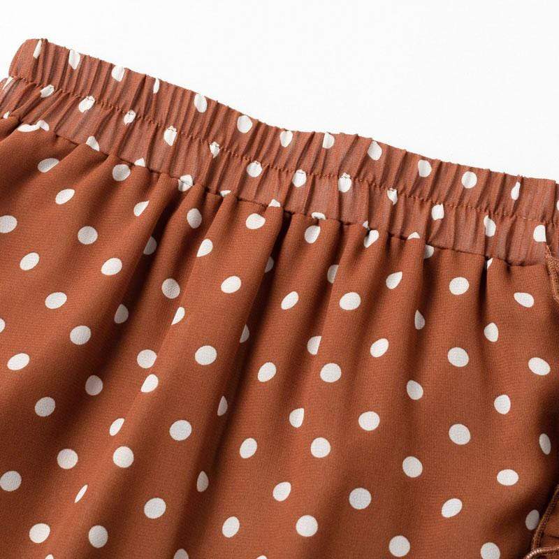 Bohemian Mini Skirt with Polka dots