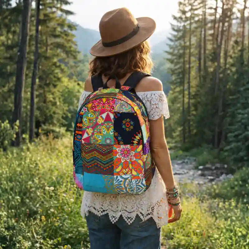Bohemian Patchwork Backpack