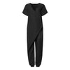 Boheo Romper Overalls V-neck, short sleeves