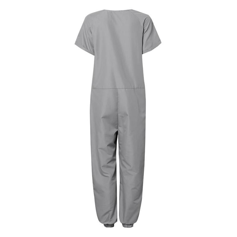 Boheo Romper Overalls V-neck, short sleeves