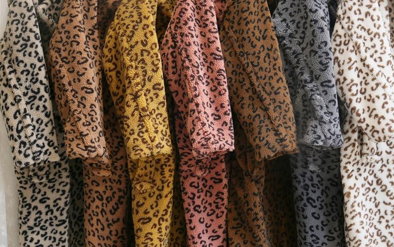 Long Boho Jacket Leopard