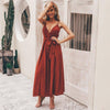 Boho Chic Onsie -Spaghetti Strap rusty red