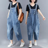 Boho Romper Denim Overalls Oversize