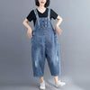 Boho Romper Denim Overalls Oversize