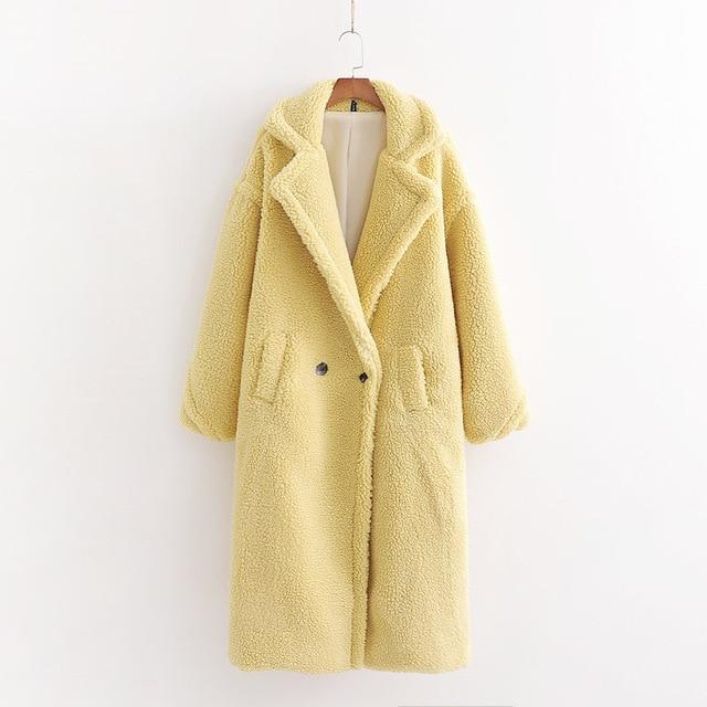 Long Boho Teddy Coat