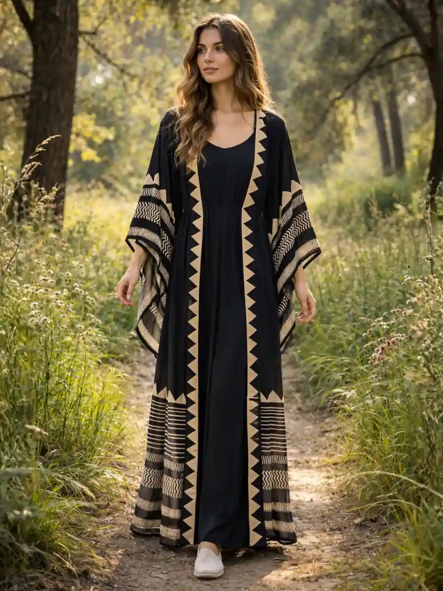 Boho Aztec Kimono