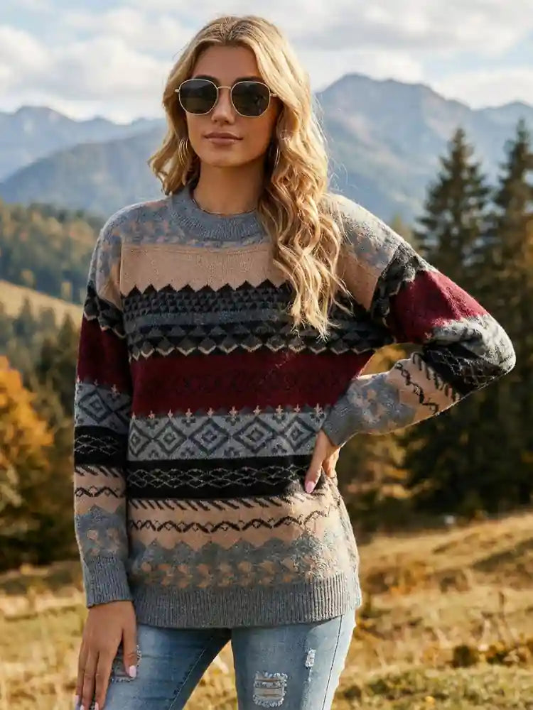 Boho Aztec Sweater