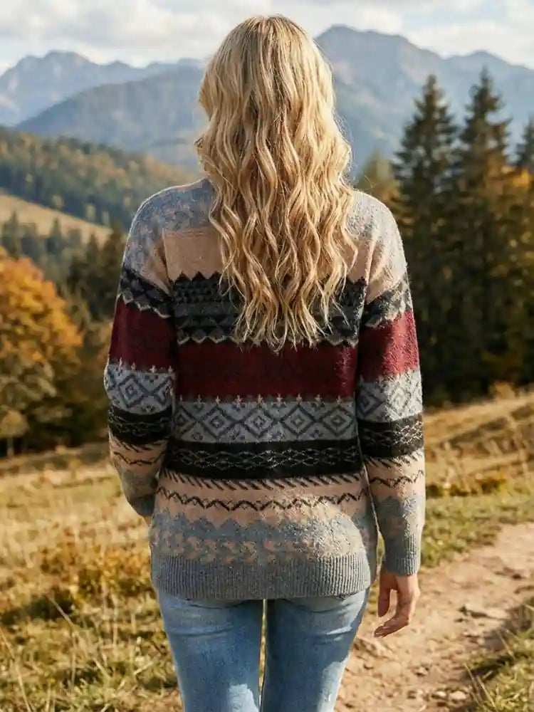 Boho Aztec Sweater