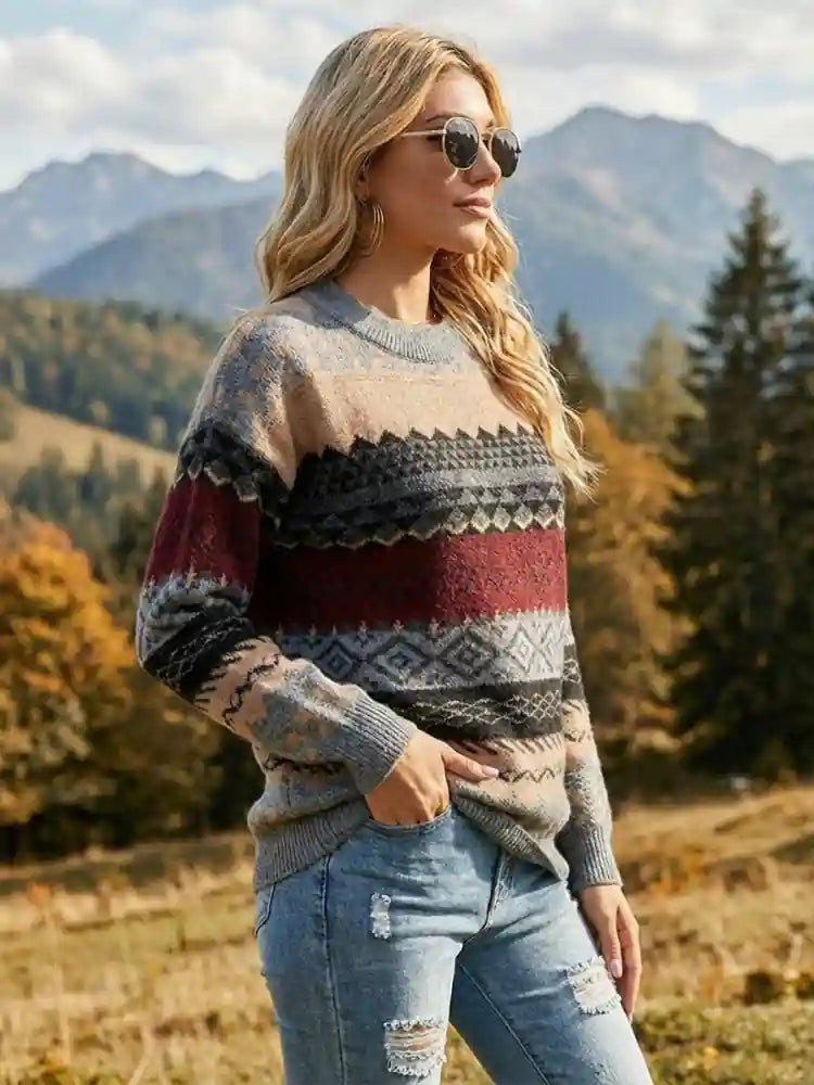 Boho Aztec Sweater
