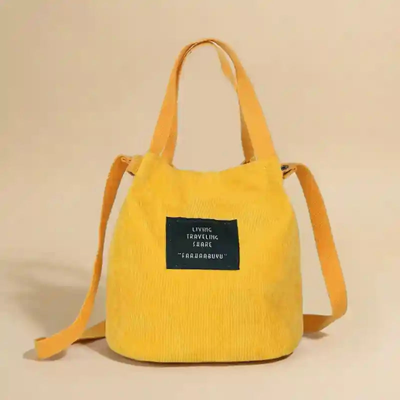 Boho Bag Bucket Canvas Drawstring