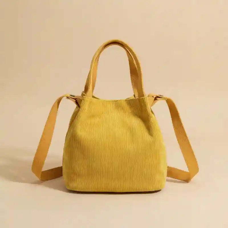 Boho Bag Bucket Canvas Drawstring