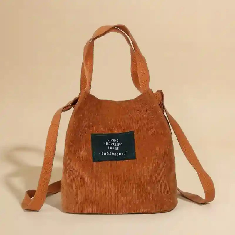 Boho Bag Bucket Canvas Drawstring