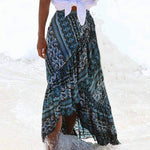 Boho Beach Skirt with a Split