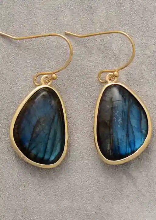 Boho Beaded Hoop Earrings