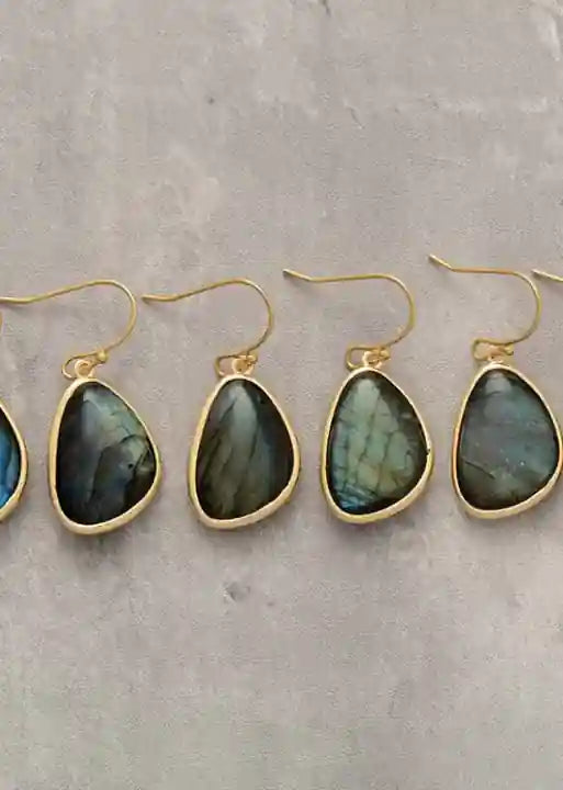 Boho Beaded Hoop Earrings