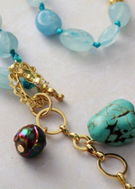 Boho Beaded Summer Necklace