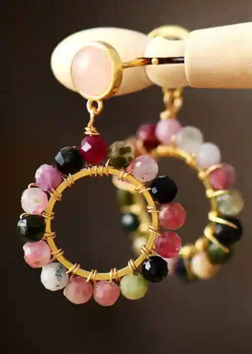 Boho Beads Earrings - Flower Ear