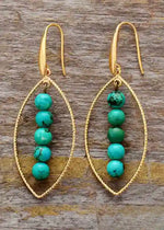 Boho Beads Earrings Gold