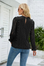 Boho Black Lace Blouse
