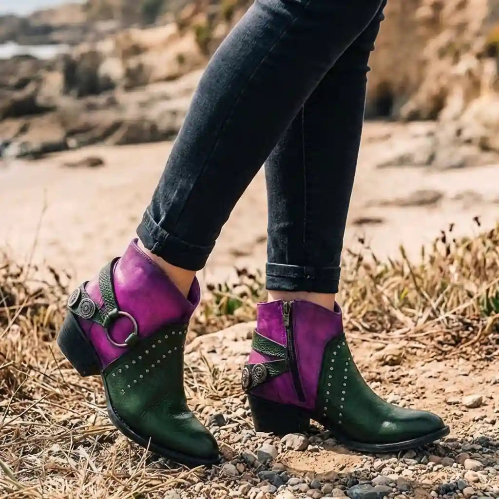 Boho Black Mid-Boots