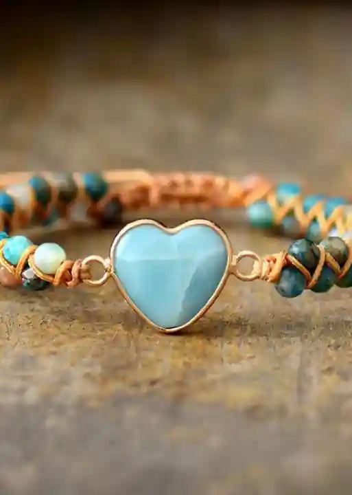 Boho Bracelet - Blue Heart