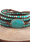 Boho Bracelet - Crystal and Natural Stones