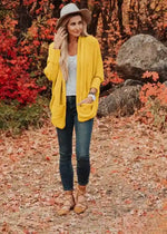 Boho Cardigan baldy closed cuff solid color