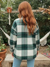 Boho Checked Shirt Jacket