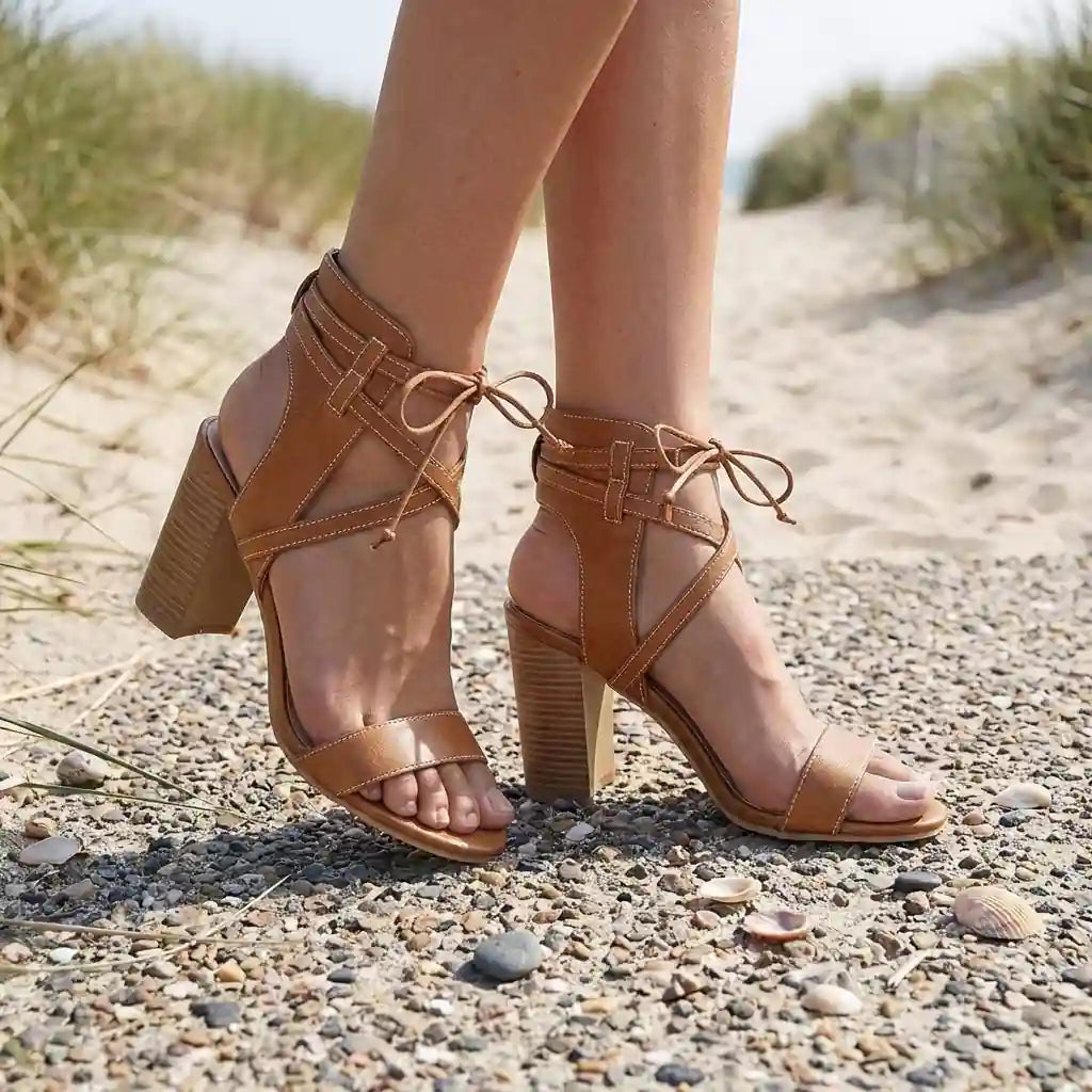 Boho Chic Heeled Sandals
