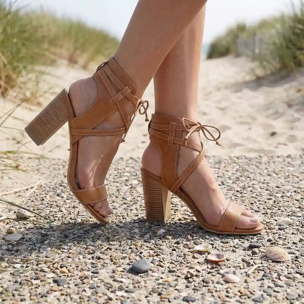 Boho Chic Heeled Sandals