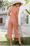 Boho Chic Jumpsuit in Dusty Pink
