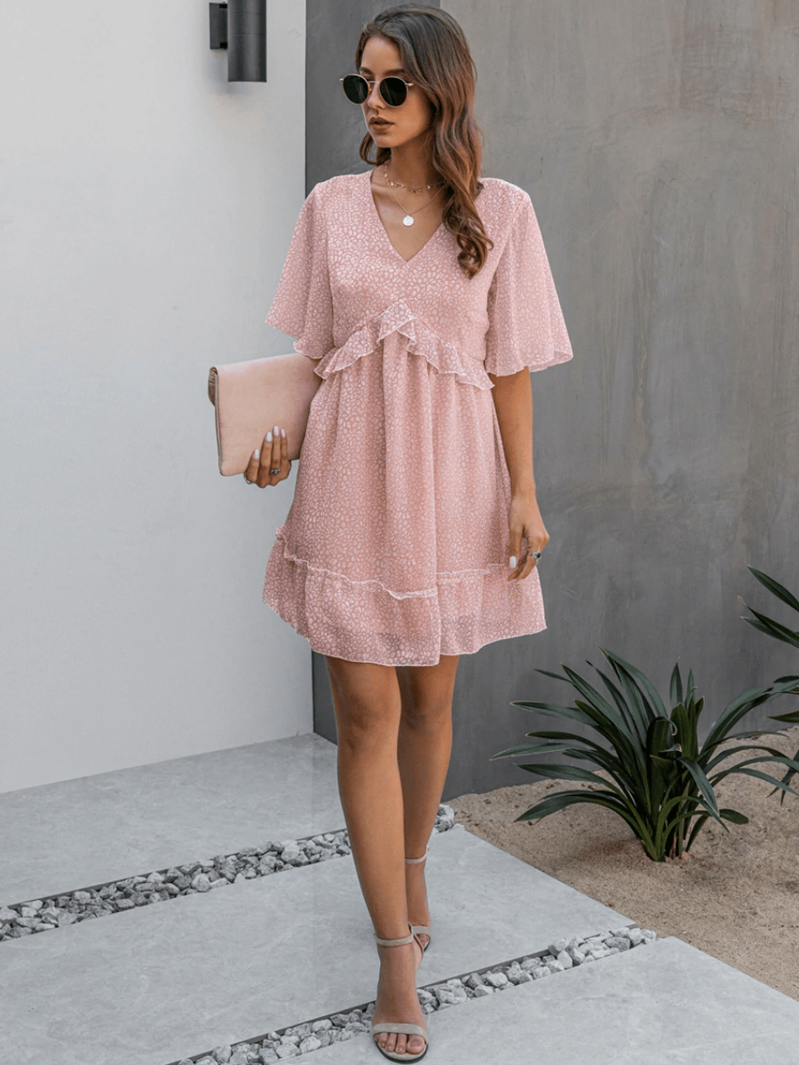 Boho Chic Powder Pink Dress