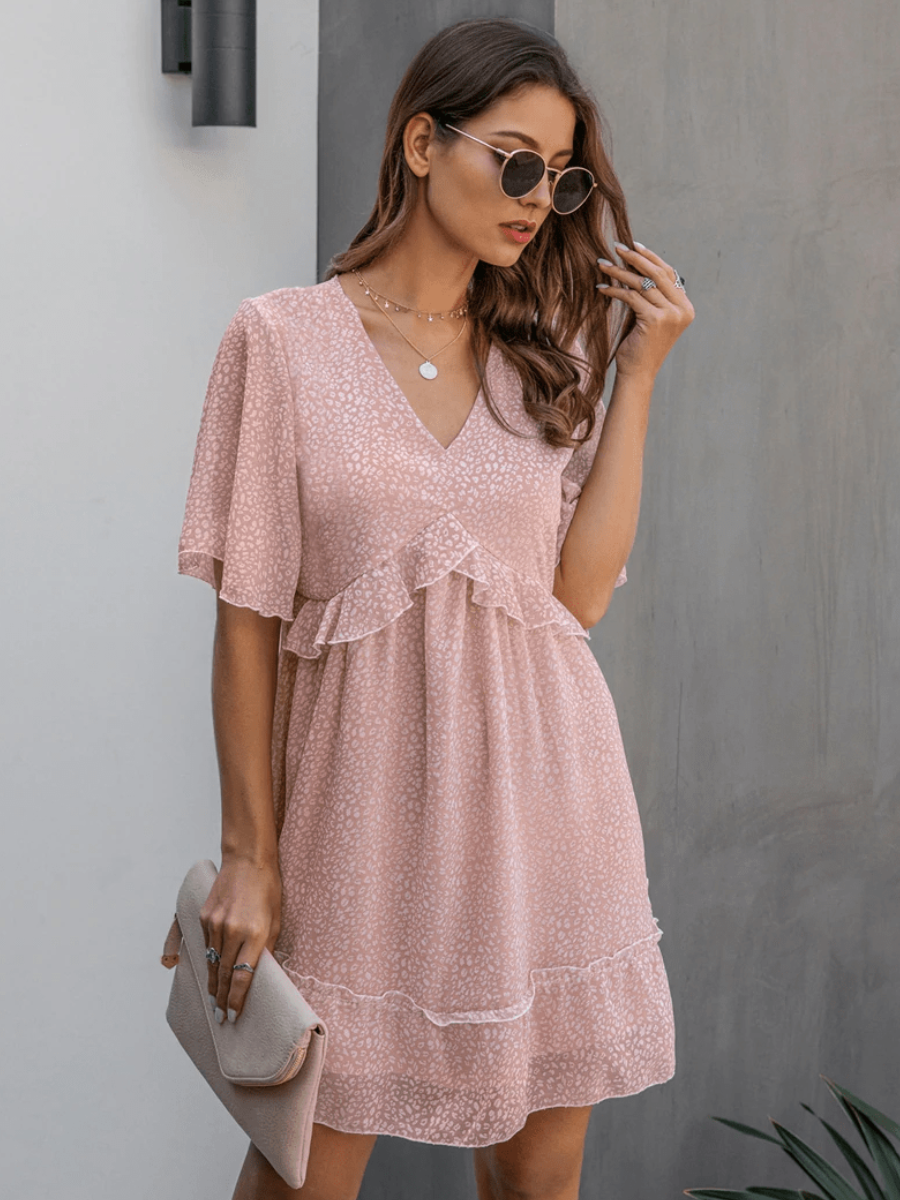 Boho Chic Powder Pink Dress